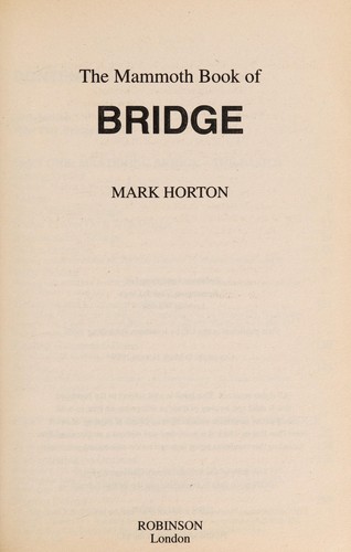 The mammoth book of bridge