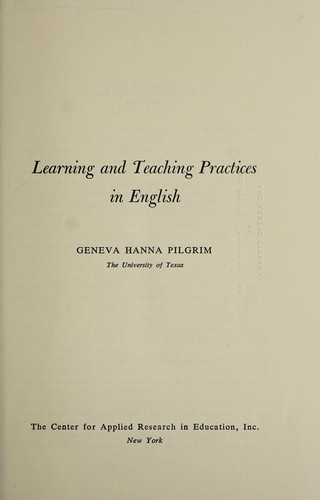 Learning and teaching practices in English