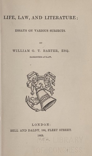 Life, law, and literature