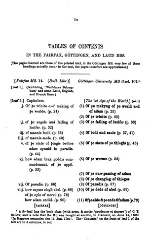 Cursor Mundi: (The Cursur O the World). A Northumbrian Poem of the XIVth Century in Four Versions