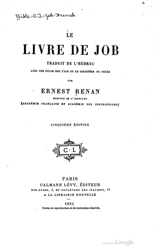 Le livre de Job
