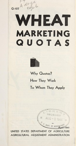 Wheat marketing quotas