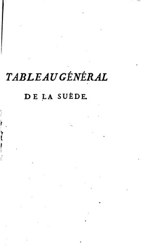 Tableau général de la Suède