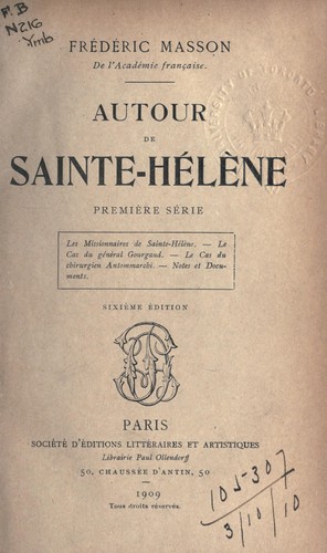 Autour de Sainte-Helène