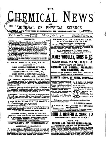 The Chemical News and Journal of Industrial Science