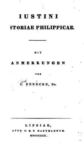 Justini Historiae Philippicae