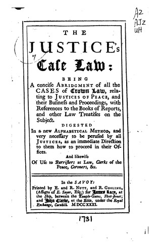 The Justice's case law