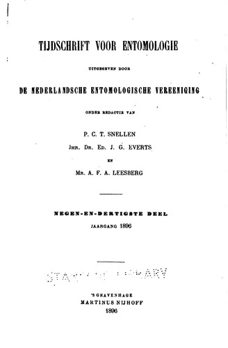 Tijdschrift voor entomologie