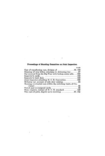 Proceedings and Committee Reports