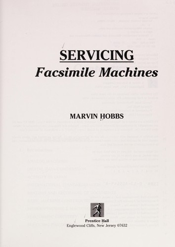 Servicing facsimile machines