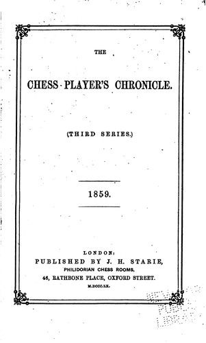 Chess Player's Chronicle