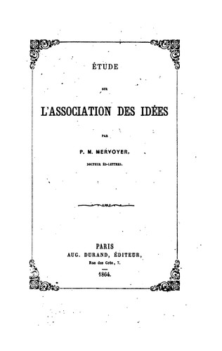 Étude sur l'association des idées