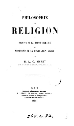 Philosophie et religion, dignité de la raison humaine et nécessité de la révélation divine