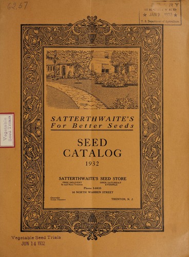 Seed catalog, 1932