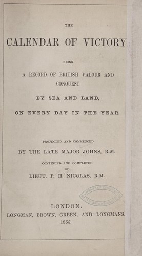 The calendar of victory