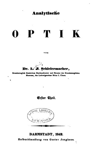 Analytische Optik