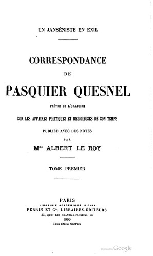 Un janséniste en exil