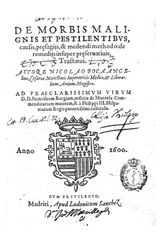 De morbis malignis et pestilentibus, causis, presagijs, & medendi methodo ...