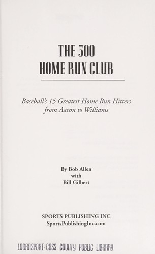 The 500 home run club