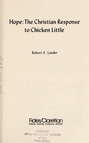 Hope, the Christian response to Chicken Little