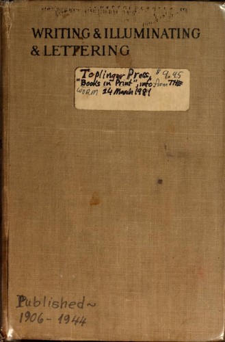 Writing & illuminating, & lettering