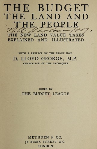 The budget, the land and the people