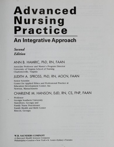 Advanced nursing practice