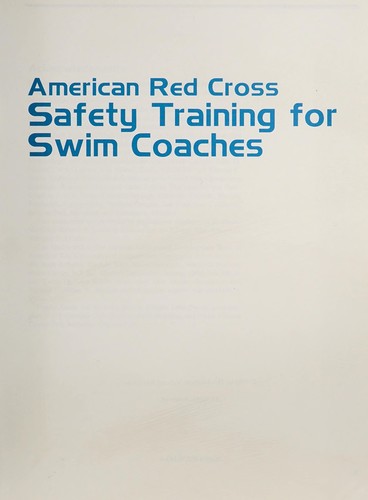American Red Cross safety training for swim coaches