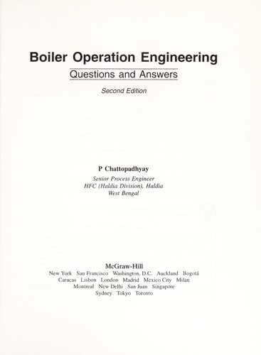 Boiler operation engineering