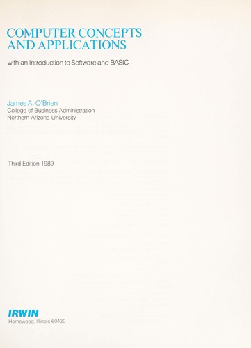 Computer concepts and applications