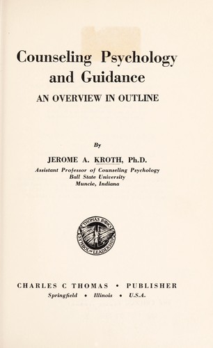 Counseling psychology and guidance
