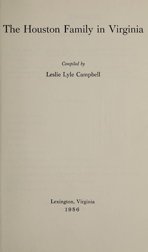 The Houston family in Virginia.