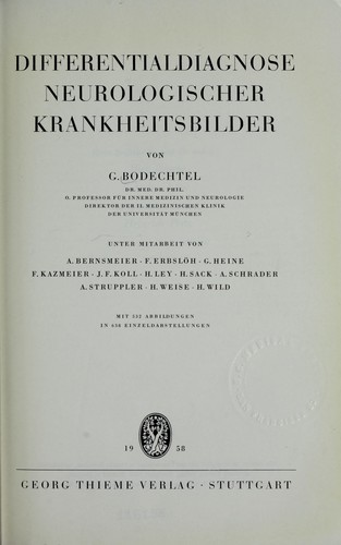 Differentialdiagnose neurologischer Krankheitsbilder