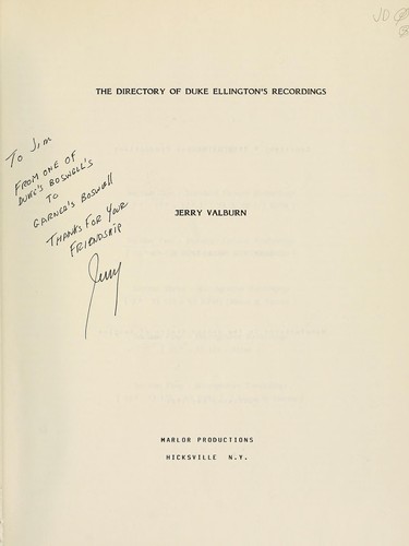 The directory of Duke Ellington's recordings