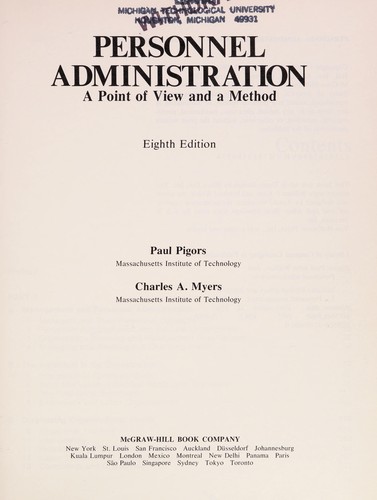 Personnel administration