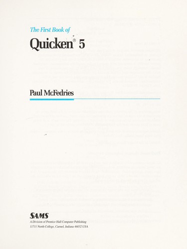 The first book of Quicken 5