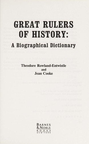 Great Rulers of History