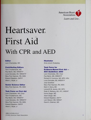 Heartsaver First Aid with CPR and AED