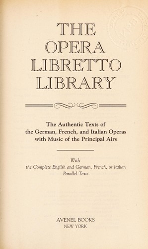 The Opera libretto library