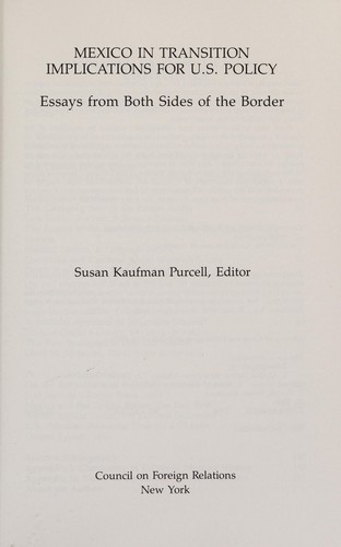 Mexico in Transition