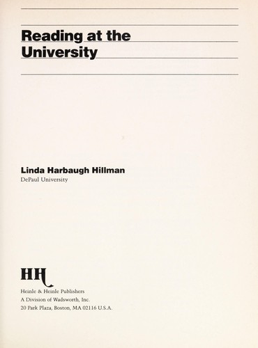 Reading at the University