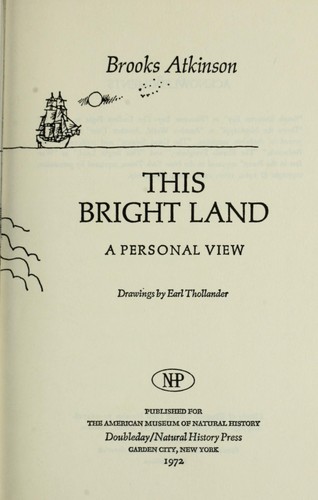 This bright land; a personal view