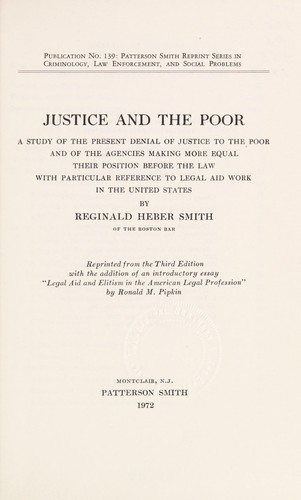 Justice and the poor