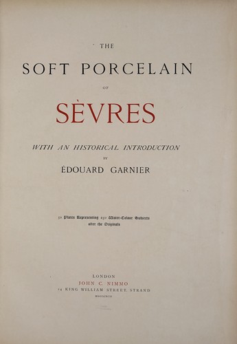 The soft porcelain of Sevres
