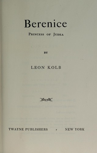 Berenice, Princess of Judea