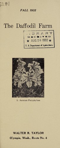 The Daffodil Farm, fall 1932