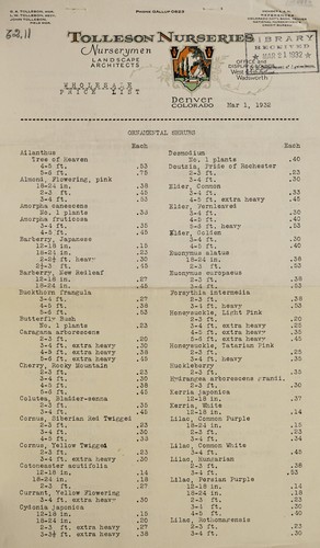 Wholesale price list