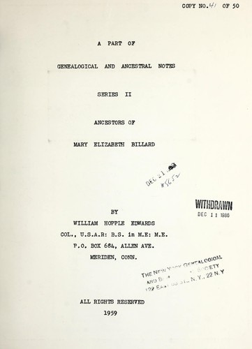 [The Merriman family of Conn