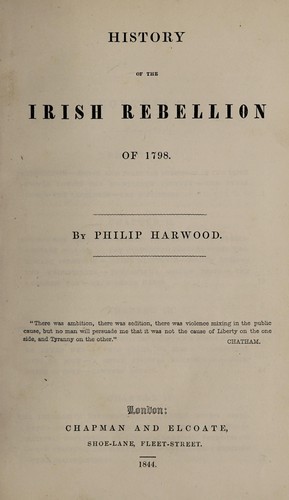 History of the Irish rebellion of 1798