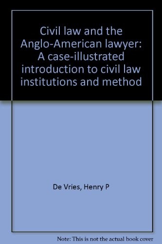 Civil law and the Anglo-American lawyer